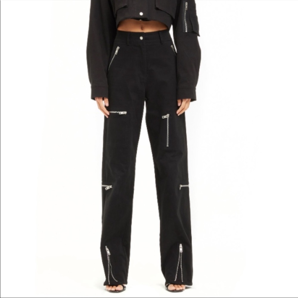 🎇FLASH SALE! I.AM.GIA. Black zipper Elvara pants